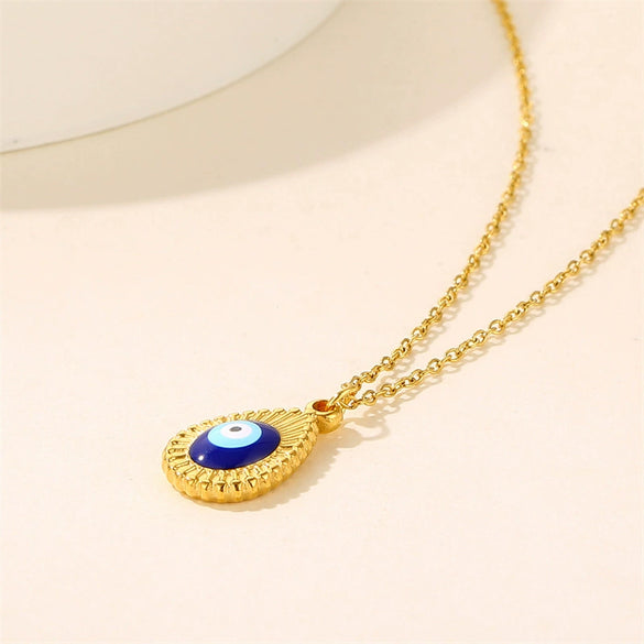 Necklace Pendant Titanium Steel Stainless Steel Water Drop Geometric Dripping Oil Style For Women
