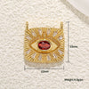 Necklace Pendant Turkish Evil Eye Copper Inlaid Zircon Oil Drop Jewelry