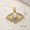 Necklace Pendant Turkish Evil Eye Copper Inlaid Zircon Oil Drop Jewelry