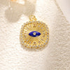Necklace Pendant Turkish Evil Eye Copper Inlaid Zircon Oil Drop Jewelry