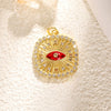 Necklace Pendant Turkish Evil Eye Copper Inlaid Zircon Oil Drop Jewelry