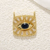 Necklace Pendant Turkish Evil Eye Copper Inlaid Zircon Oil Drop Jewelry