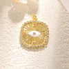 Necklace Pendant Turkish Evil Eye Copper Inlaid Zircon Oil Drop Jewelry