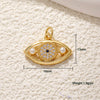 Necklace Pendant Turkish Evil Eye Copper Inlaid Zircon Oil Drop Jewelry