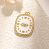 Necklace Pendant Turkish Evil Eye Copper Inlaid Zircon Oil Drop Jewelry