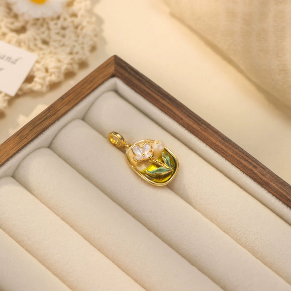 Necklace Pendant Universal Buckle Copper Electroplated Fashion Geometric Heart Flower Leaves Drop Shape Star Accessories
