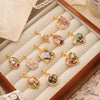 Necklace Pendant Universal Buckle Copper Electroplated Fashion Geometric Heart Flower Leaves Drop Shape Star Accessories