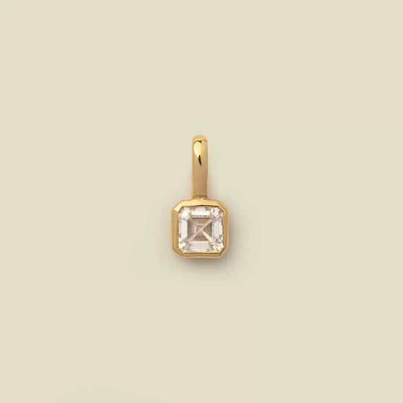 Necklace Pendant Women's Mixed Gemstone Setting Titanium Steel Geometric Style Set With Diamonds