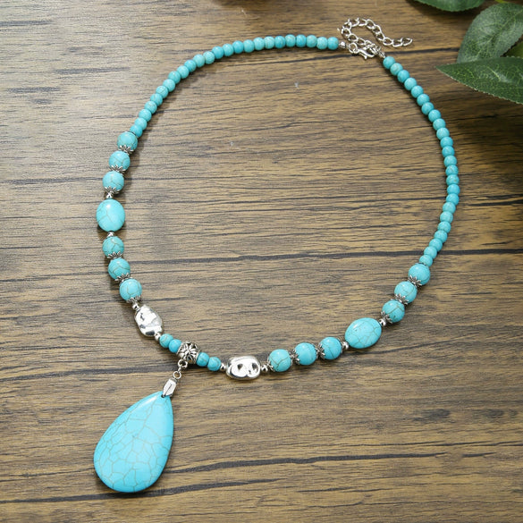 Necklace Pine Stone Alloy Geometric Handmade Punk Hip Hop Style