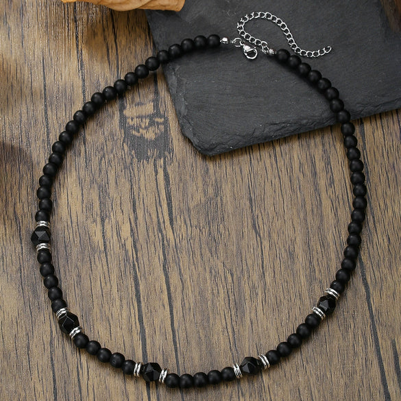 Necklace Pine Stone Alloy Geometric Handmade Punk Hip Hop Style