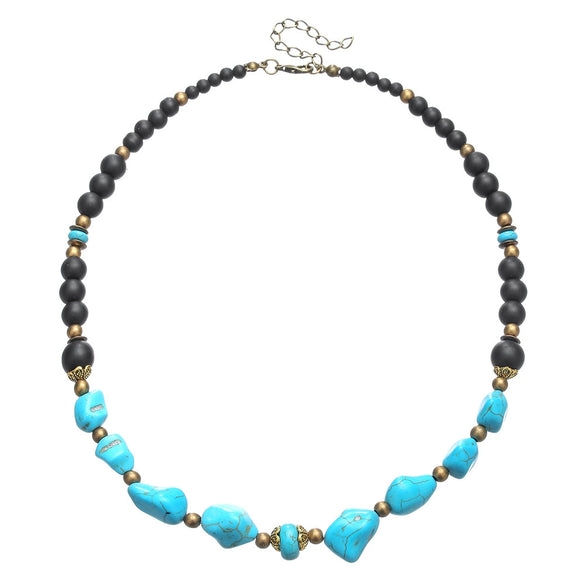 Necklace Pine Stone Alloy Geometric Handmade Punk Hip Hop Style