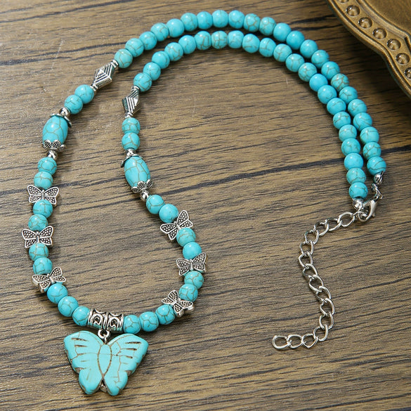 Necklace Pine Stone Alloy Geometric Handmade Punk Hip Hop Style