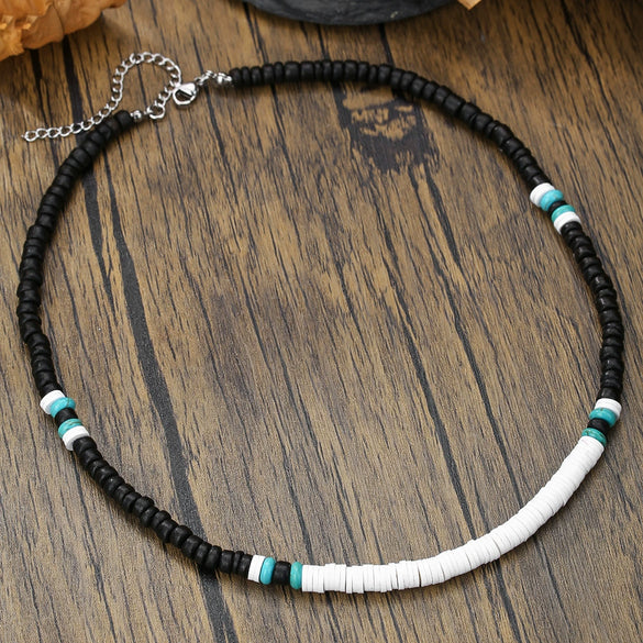 Necklace Pine Stone Alloy Geometric Handmade Punk Hip Hop Style