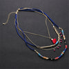 Necklace Plastic Resin Alloy Geometric Ball Chain Multilayer Bead Chain Tassel Pendant Bohemian Style