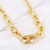 Necklace Plastic Resin Geometric Hiphop Retro Exaggerated Bamboo Chain Choker For Women