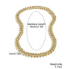 Necklace Plastic Resin Mixed Gem Inlay Geometric Diamond Twisted Chain Unisex Hip Hop Punk Style