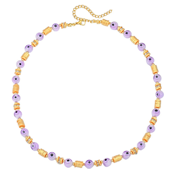 Necklace Polymer Clay Geometric Handmade Devil's Eye For Women