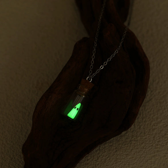 Necklace Polymer Clay Luminous Horror Ghost Cartoon Characters Handmade