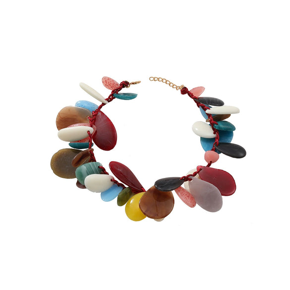 Necklace Resin Geometric Handmade Fashion