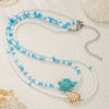 Necklace Resin Stainless Steel Polymer Clay Geometric Handmade Starfish Shell Conch Turtle For Women And Men