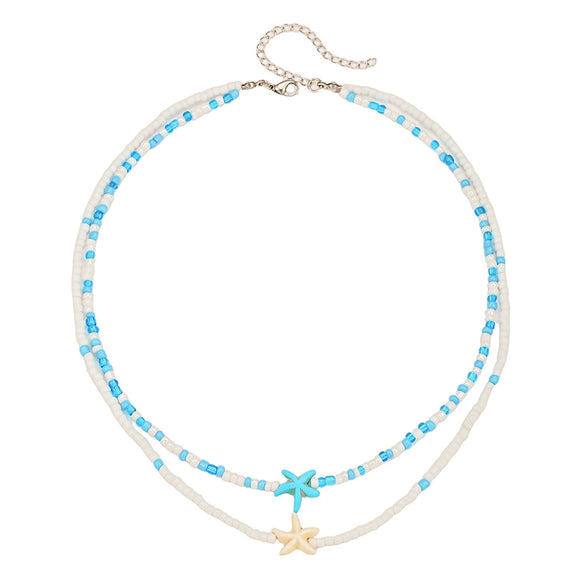 Necklace Resin Stainless Steel Polymer Clay Geometric Handmade Starfish Shell Conch Turtle For Women And Men