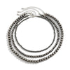 Necklace Retro Antique Silver Ccb Copper Alloy Geometric Beaded Electroplating Women's