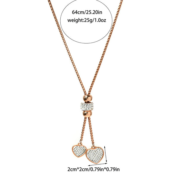 Necklace Ring Pendant Stainless Steel Geometric Electroplating Fashion For Women