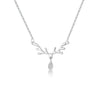 Necklace S925 Silver Geometric Design Cross Chain For Women