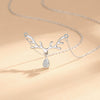 Necklace S925 Silver Geometric Design Cross Chain For Women