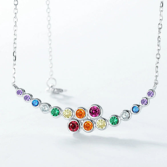 Necklace S925 Silver Geometric Diamond Design