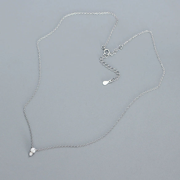 Necklace S925 Silver Geometric Electroplating Ochain Women's Jewelry