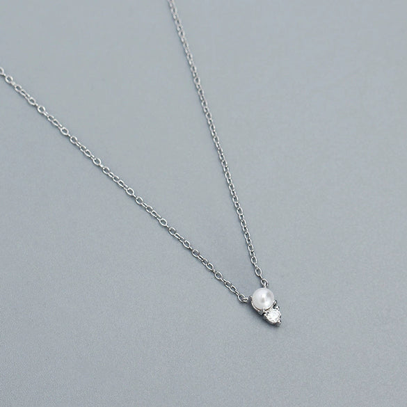 Necklace S925 Silver Geometric Electroplating Ochain Women's Jewelry