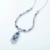 Necklace S925 Silver Geometric Ice Flower Cut High Carbon Diamond Cross Chain For Women