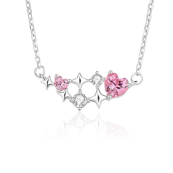 Necklace S925 Silver Love Star Geometric Design For Women