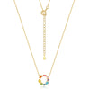 Necklace S925 Silver Zircon Geometric Light Luxury O Chain