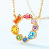 Necklace S925 Silver Zircon Geometric Light Luxury O Chain