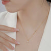 Necklace S925 Sterling Silver Cross Geometric Electroplating Women's