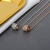 Necklace S925 Sterling Silver Geometric Cross Chain Electroplated Design