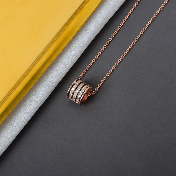 Necklace S925 Sterling Silver Geometric Cross Chain Electroplated Design