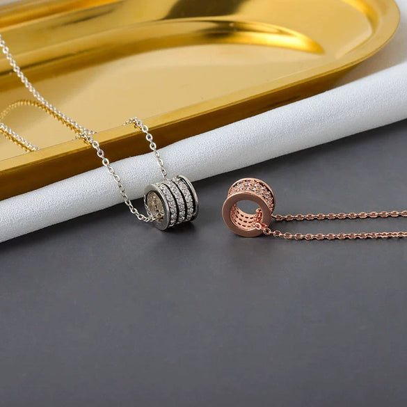 Necklace S925 Sterling Silver Geometric Cross Chain Electroplated Design