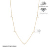 Necklace S925 Sterling Silver Leaf Pattern Minimalist Micro Inlay Zircon Electroplated Women's Jewelry