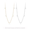 Necklace S925 Sterling Silver Leaf Pattern Minimalist Micro Inlay Zircon Electroplated Women's Jewelry