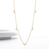 Necklace S925 Sterling Silver Leaf Pattern Minimalist Micro Inlay Zircon Electroplated Women's Jewelry
