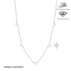Necklace S925 Sterling Silver Leaf Pattern Minimalist Micro Inlay Zircon Electroplated Women's Jewelry