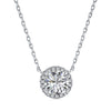 Necklace S925 Sterling Silver Light Luxury Geometric Cross Pendant Clavicle Chain For Women