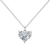 Necklace S925 Sterling Silver Light Luxury Geometric Cross Pendant Clavicle Chain For Women