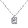 Necklace S925 Sterling Silver Light Luxury Geometric Cross Pendant Clavicle Chain For Women