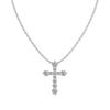 Necklace S925 Sterling Silver Light Luxury Geometric Cross Pendant Clavicle Chain For Women