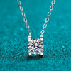 Necklace S925 Sterling Silver Pt950 Gold Moissanite Cow Head Geometric Electroplating Cross Flower Chain