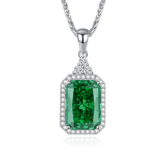 Necklace S925 Sterling Silver Zircon Pendant Chopin Chain For Women